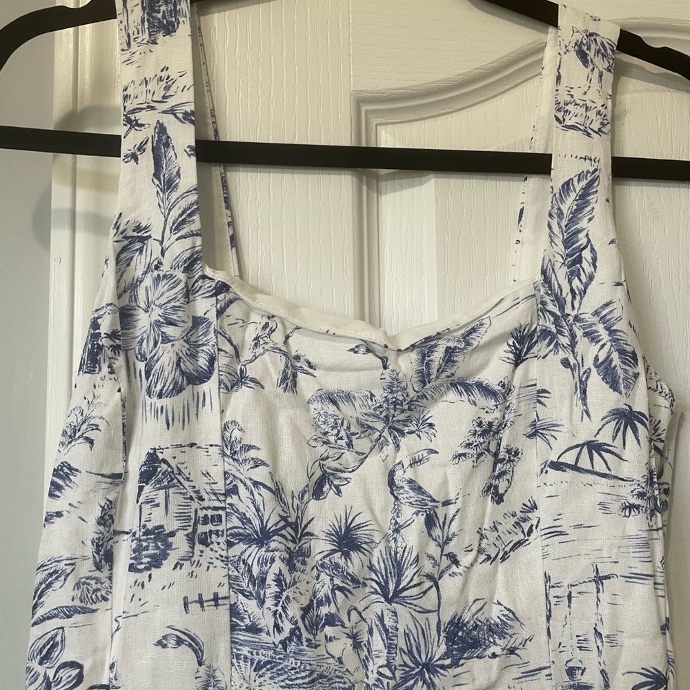 NWT Joie Navy and White Dress with Removable Blue thin, cropped Sweater - Picture 8 of 13